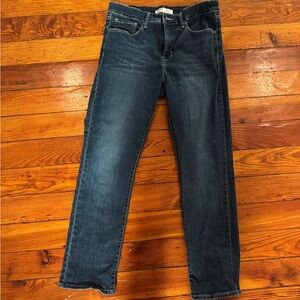 Signature by Levi Strauss Women's Straight Leg Jeans - Dark Blue